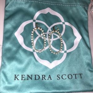Kendra Scott rhinestone outline earrings